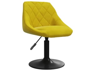 Tabouret de bar, chaise de bar jaune moutarde velours shl43418