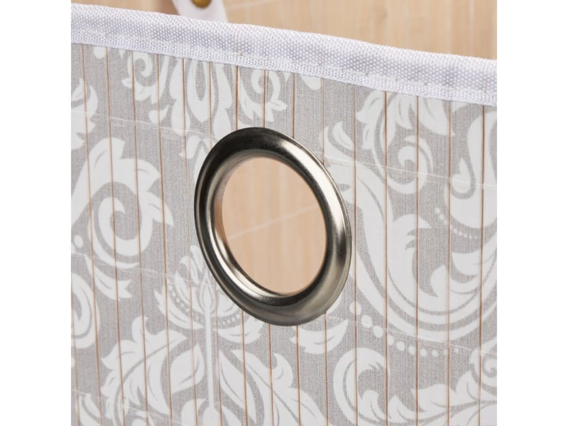  Panier de rangement décoratif salle de bain pliable 40 x 30 x 25 cm en bambou naturel 13_0012059  - Conforama D