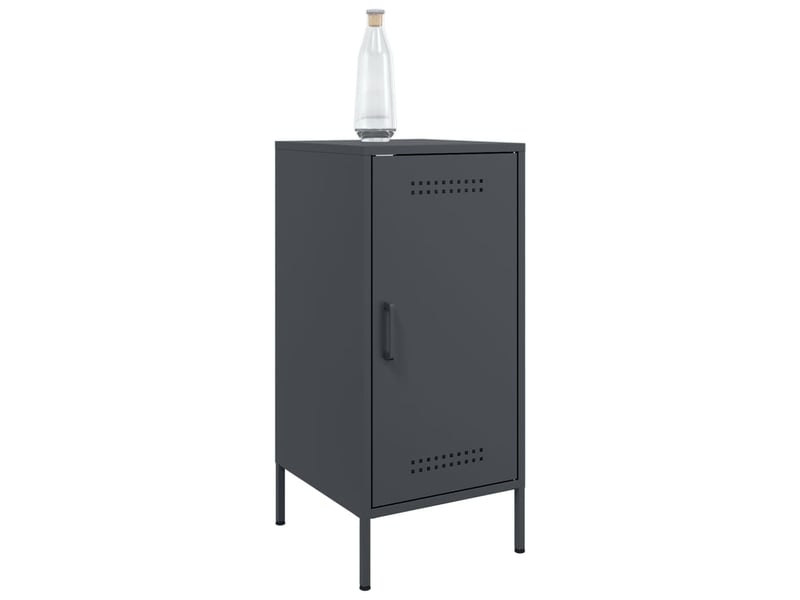  Buffets 2 pcs - bahut - meuble de rangement anthracite 36x39x79 cm acier  - Conforama D