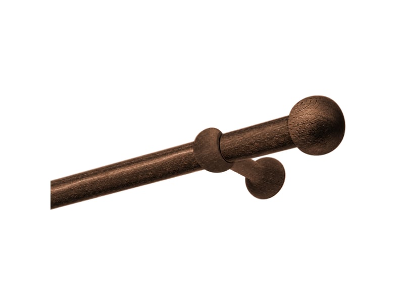  Kit tringle à rideaux en bois hêtre d28 mm 180 cm  - Conforama B