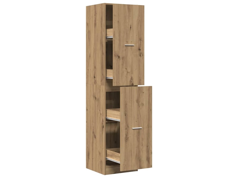  Meuble de rangement, armoire d'apothicaire chêne artisanal bois d'ingénierie shl857  - Conforama A