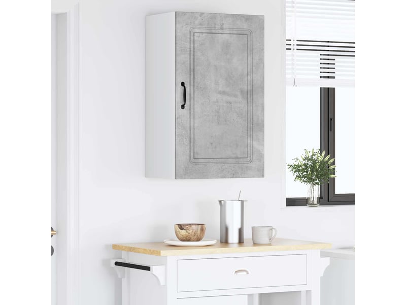  Meuble mural de cuisine | armoire de cuisine gris béton 50x31x80cm  - Conforama D