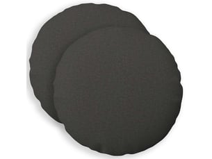 Lot de 2 coussins avec oreiller, coussins décoratifs heerlen gris foncé tissu cf50226