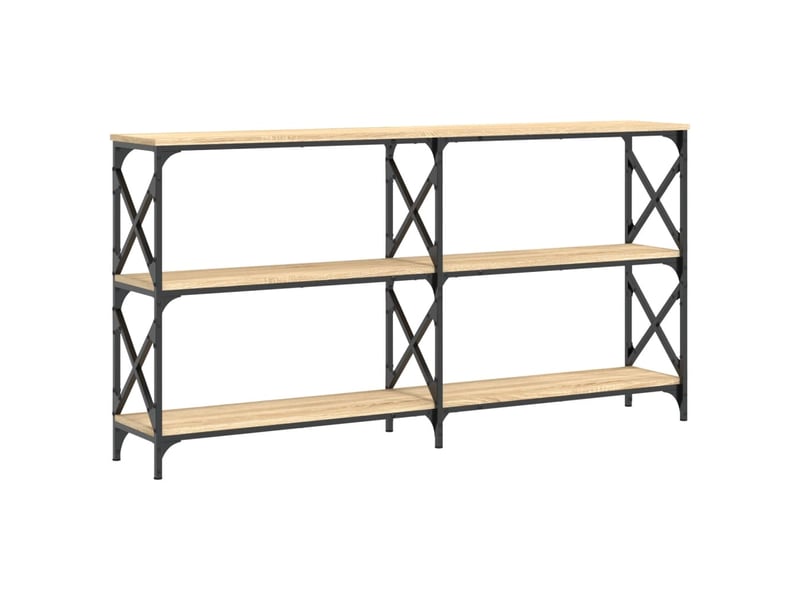  Table de chevet - table console chêne sonoma 156x28x80,5 cm bois d'ingénierie  - Conforama A