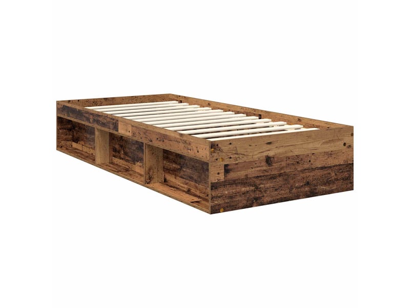  Lit simple- lit adulte -  cadre de lit bois ancien 90 x 200 cm pin massif  - Conforama D