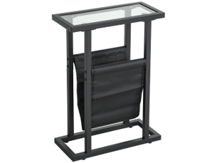Table basse rectangulaire coloris noir <strong></strong> <strong></strong> - 18 cmx40 cm