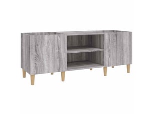 Armoire à disques, armoire de rangement sonoma gris 121x38x48 cm bois d'ingénierie