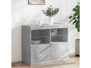 Buffet      - 81 cm coloris argenté 