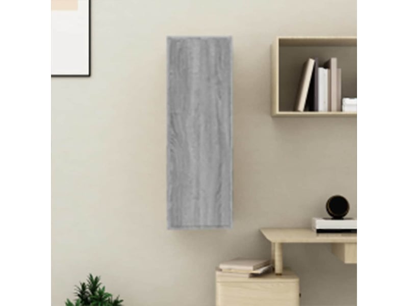  Meubles tv - banc tv - meuble de rangement sonoma gris 30,5x30x90 cm bois d'ingénierie  - Conforama C