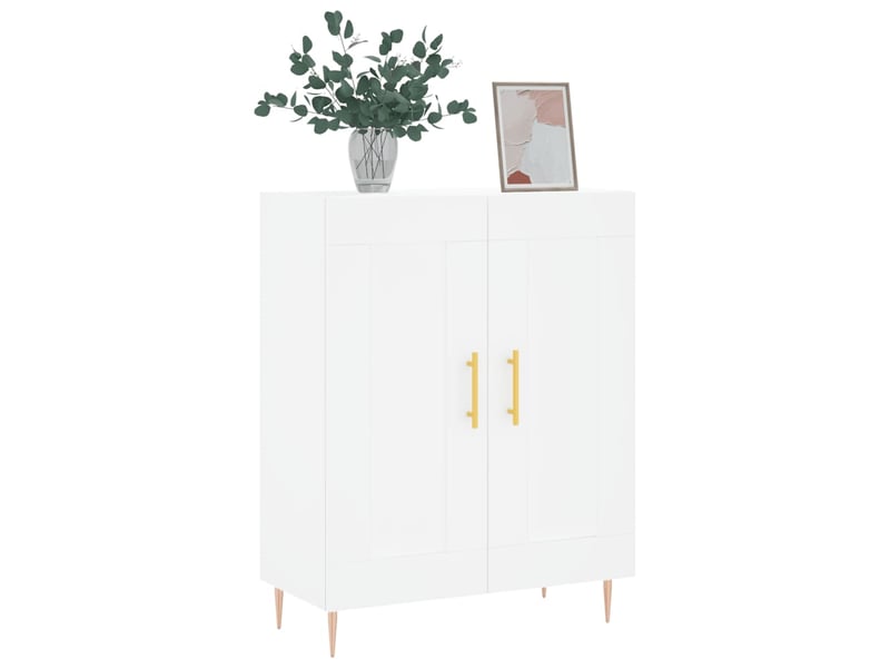  Buffet - bahut - meuble de rangement blanc 69,5x34x90 cm bois d'ingénierie  - Conforama C