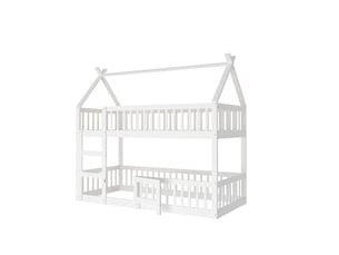 Lit mezzanine 90x200 cm STILVORA coloris blanc