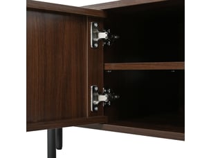 Meuble tv coloris bois foncé
