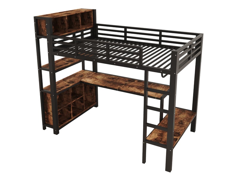  Table à manger, 228x95x190 cm, rangement intégré, en métal, noir cao-WX003015AAB-conf-NEW - Conforama A