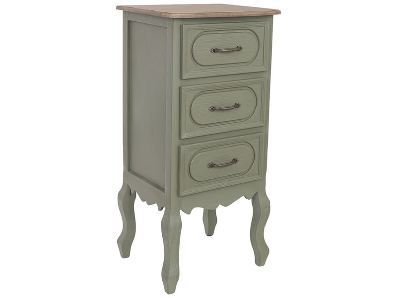  Table de chevet en bois vert 40x34,5x82 cm h  - Conforama A