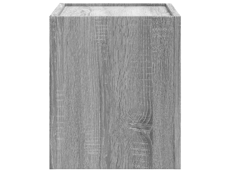 Lot de 2 tables de chevet - cabinet de chevet - table de nuit murales sonoma gris 45x30x35 cm  - Conforama E