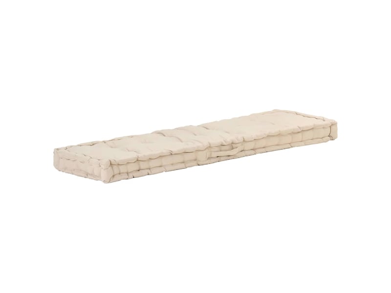  Lot de 2 coussins de plancher de palette coton beige cf59756  - Conforama D