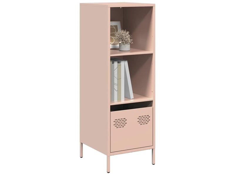  Buffet haut - bahut - meuble de rangement rose 35x39x103,5 cm acier  - Conforama B