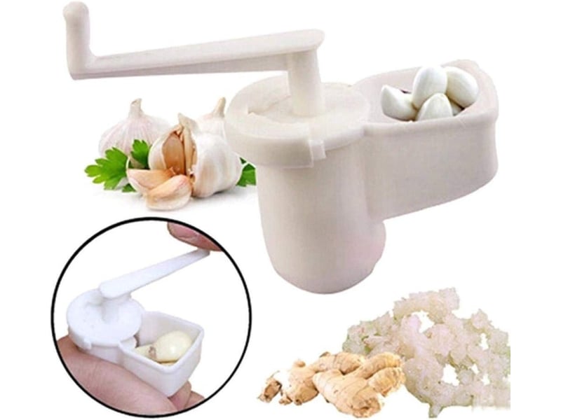  Moulin à ail et gingembre multifonction broyeur à presser rotatif outil de cuisine  - Conforama B