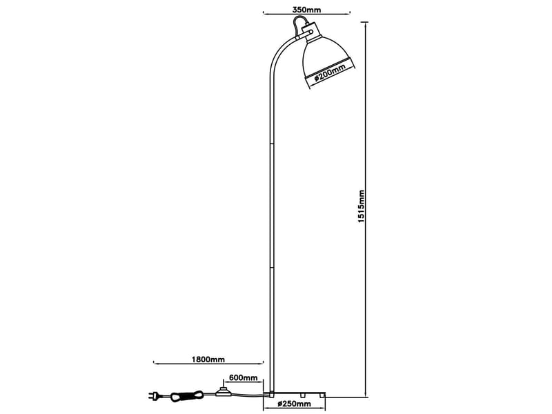 Lampadaire erena  - Conforama B