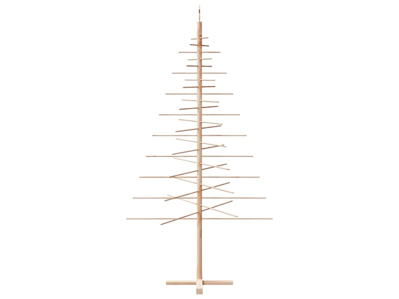  Sapin de noël - arbre de noël en bois pour décoration 210 cm bois massif de pin  - Conforama D