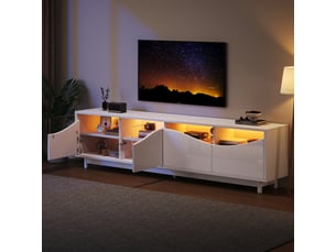 Meuble tv coloris blanc 38 cm <strong>ATELIER CONFORTIEL</strong>  <strong></strong>