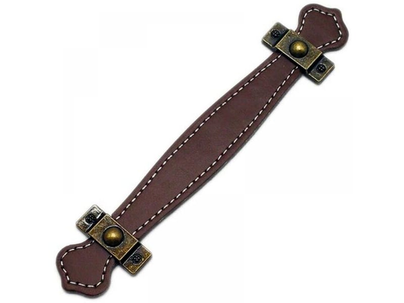 Poignées tirettes de tiroirs en bois de 128 mm, tirettes vintage pour valises, tirettes pour meubles d'armoires avec vis. - Conforama B