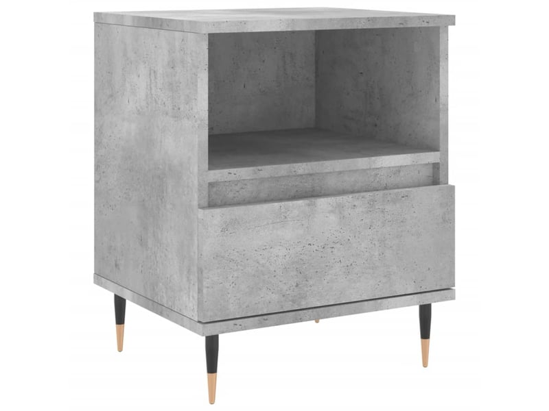  Table de chevet - cabinet de chevet - table de nuit gris béton 40x35x50 cm bois d’ingénierie  - Conforama A