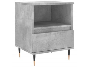 Table de chevet - cabinet de chevet - table de nuit gris béton 40x35x50 cm bois d’ingénierie