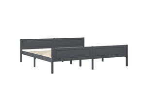 Lit 2 places 200x200 cm    coloris gris