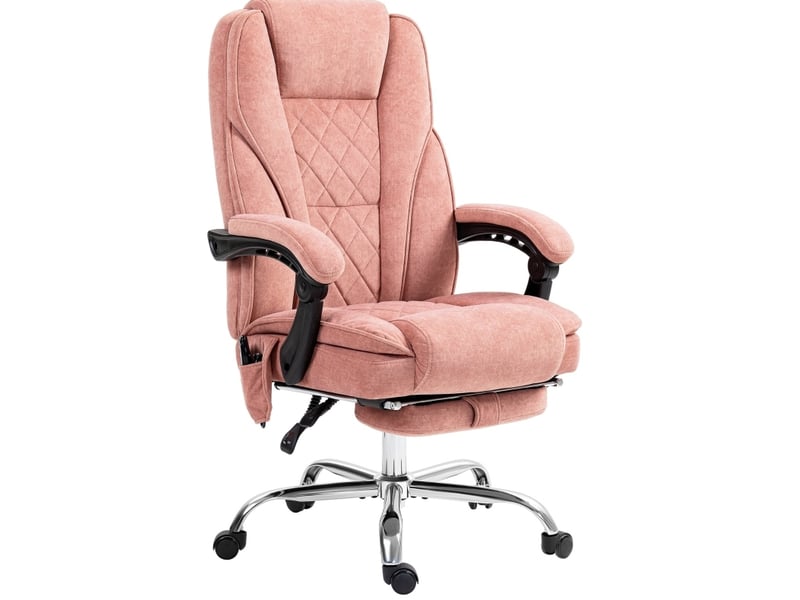 Fauteuil de bureau massage chauffant inclinable avec repose-pieds homvra - Conforama A