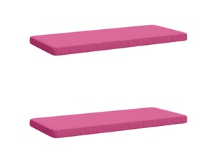 Lot de 2 coussins de banc, coussins d'assise vught 100 % polyester rose cf58049