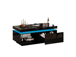 Table basse  coloris noir <strong>PEXCHO</strong> <strong></strong>