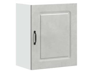 Meuble de rangement, armoire murale de cuisine kalmar en bois d'ingénierie gris béton