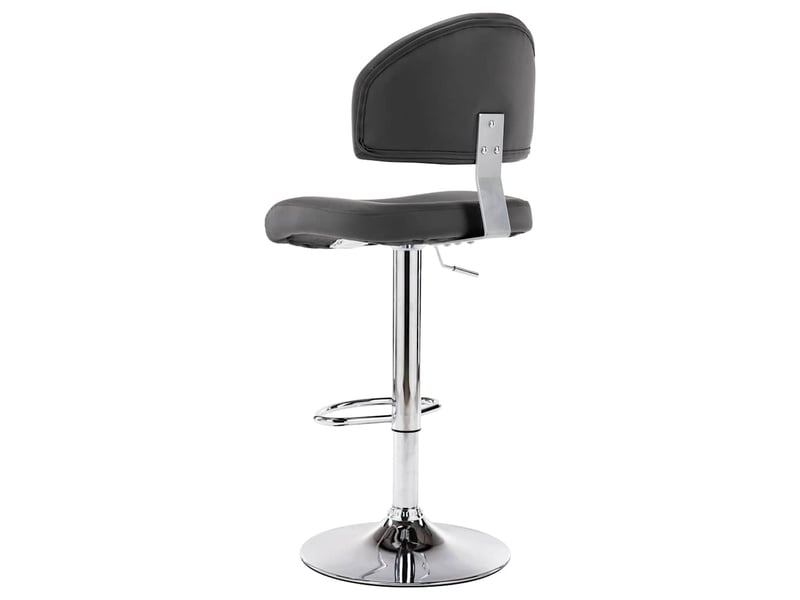  Tabouret de bar, chaise de bar gris similicuir  - Conforama A
