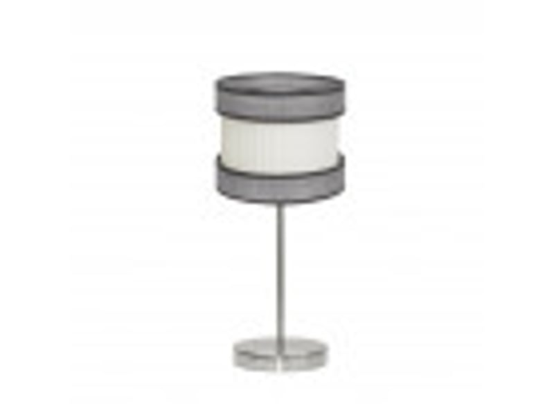  Lampe à poser fabrilamp home e14 coloris nickelgris-beige 45 x 18 x 18 cm 175571028 - Conforama B