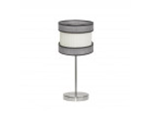 Lampe à poser fabrilamp home e14 coloris nickelgris-beige 45 x 18 x 18 cm