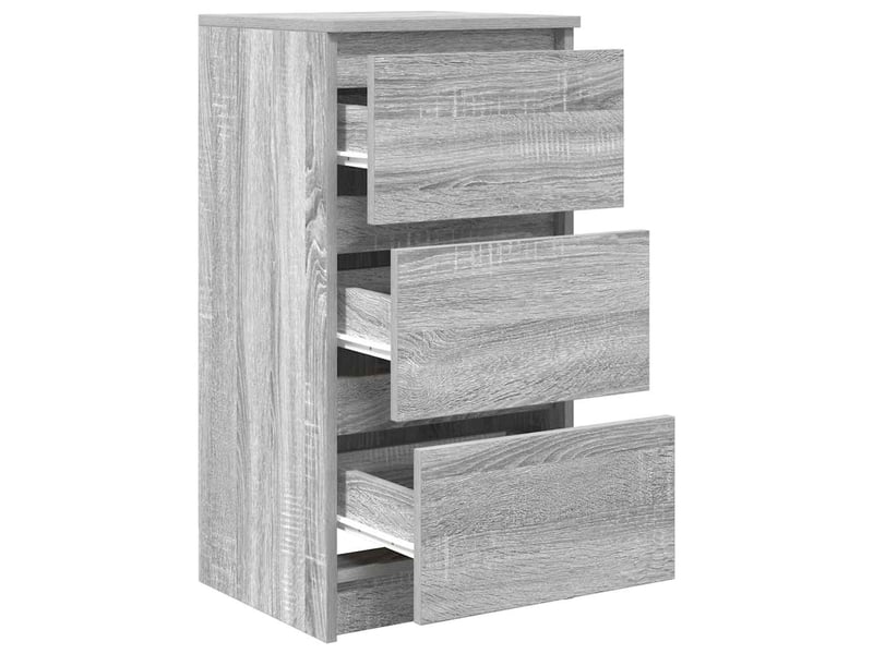  Buffet - bahut - meuble de rangement sonoma gris 37,5x35x76 cm bois d'ingénierie  - Conforama E