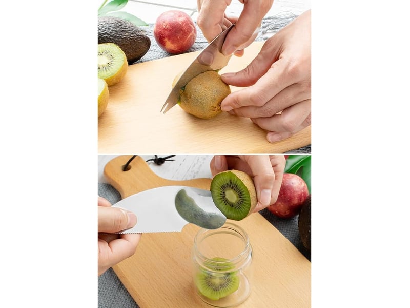  Cuillères à kiwi inox (lot de 4) – outils pratiques pour découper et déguster les fruits facilement et proprement  - Conforama D