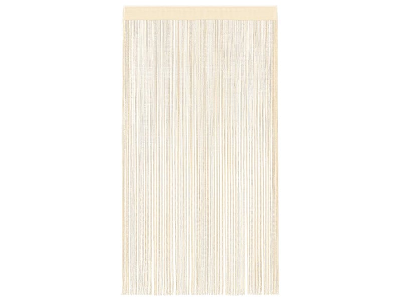  Lot de 2 rideaux en fils, rideau de porte 100 x 250 cm crème cf43838  - Conforama D