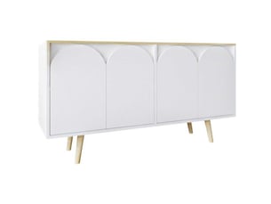 Buffet 4 porte(s)  0 tiroir(s) HANAH HOME  - 150 cm coloris blanc 