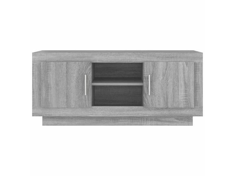  Meuble tv - banc tv - meuble de rangement sonoma gris 102x35x45 cm bois d'ingénierie  - Conforama E