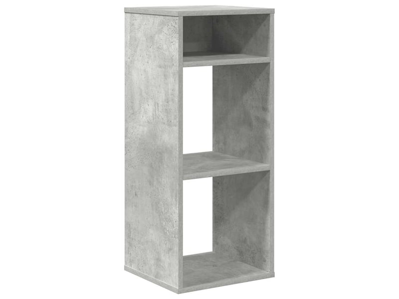  Bibliothèque, meuble de rangement salon gris béton 34x31x80 cm bois d’ingénierie  - Conforama A