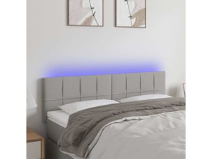 Tete de lit A poser largeur 144 cm <strong></strong> <strong></strong> argenté