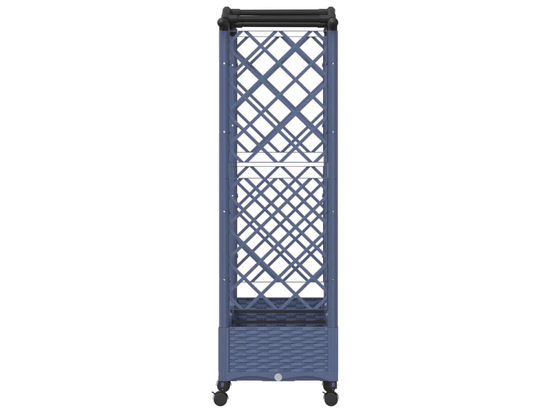 Jardinière - lit élevé avec treillis et toit gris 169 x 40 x 129 cm pp - Conforama E