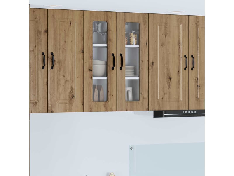  Meuble mural de cuisine | armoire de cuisine chêne artisanal shl1962  - Conforama B