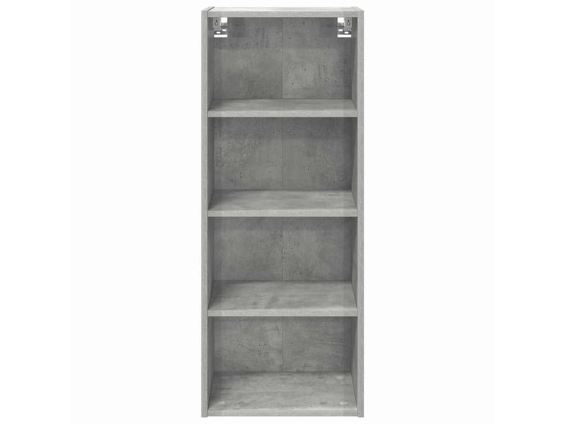 Meuble de rangement cuisine, armoire suspendue gris béton 40x29,5x100cm - Conforama E