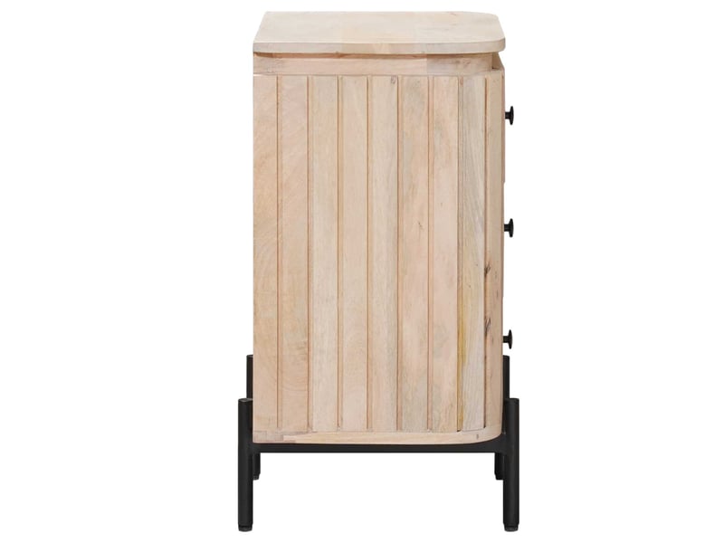  Table de chevet - cabinet de chevet - table de nuit faite main blanc 40 x 30 x 60 cm  - Conforama E