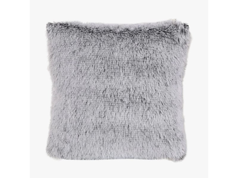  Coussin carré en tissu gris 42x42 cm  - Conforama A