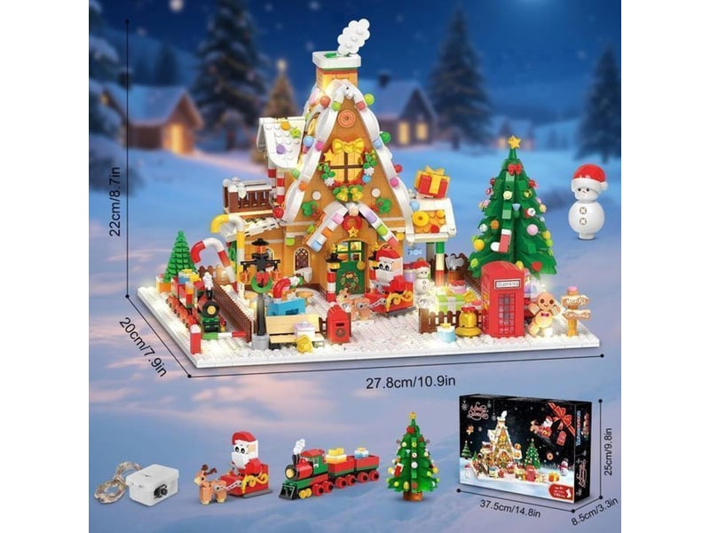  Calendrier de lavent en blocs led 24 jours maison pain dépice 151498_AABJY11581_6_DROPFR - Conforama B