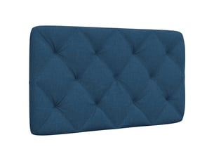 Coussin de tête de lit bleu 90 cm tissu cf55941